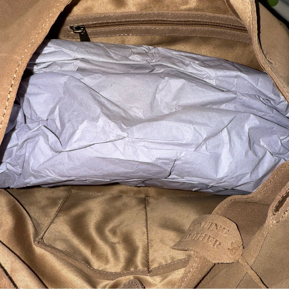 Suede Large Hobo Bag - Picture 4 of 6